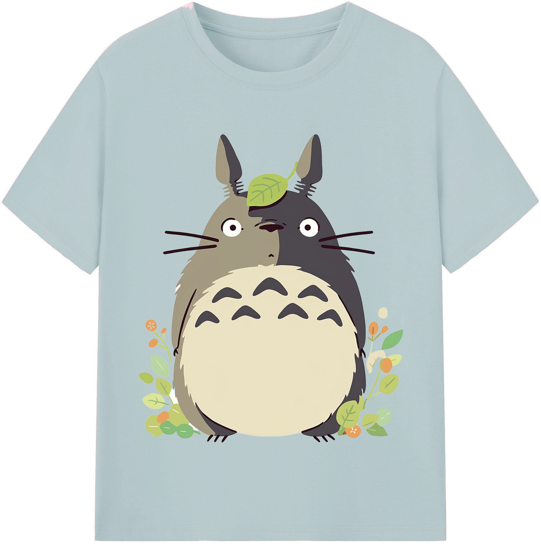 （画像用） となりのトトロ 草壁メイ 草壁サツキ My Neighbor Totoro Satsuki Kusakabe Mei Kusakabe 綿100％半袖Tシャツ（フロントプリント）